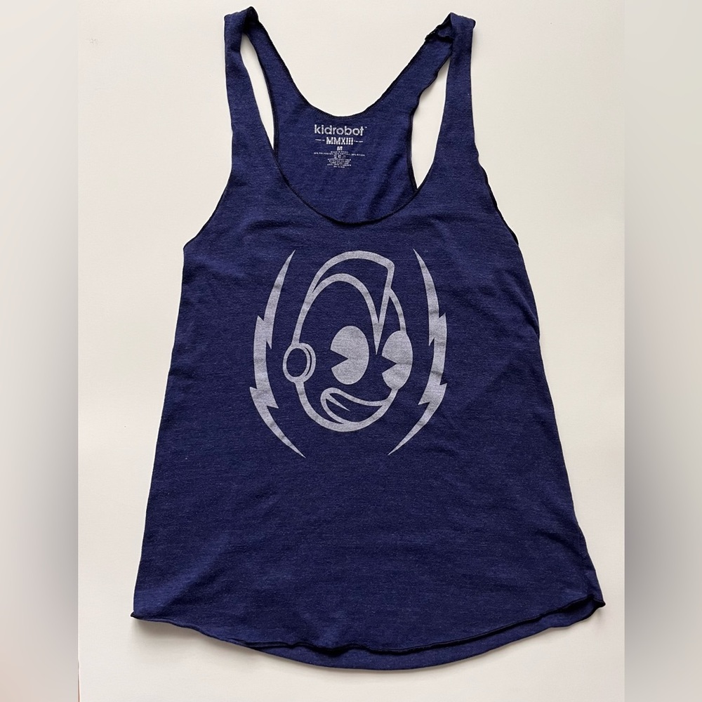 American Apparel KIDROBOT Blue Tank Top - Size M
